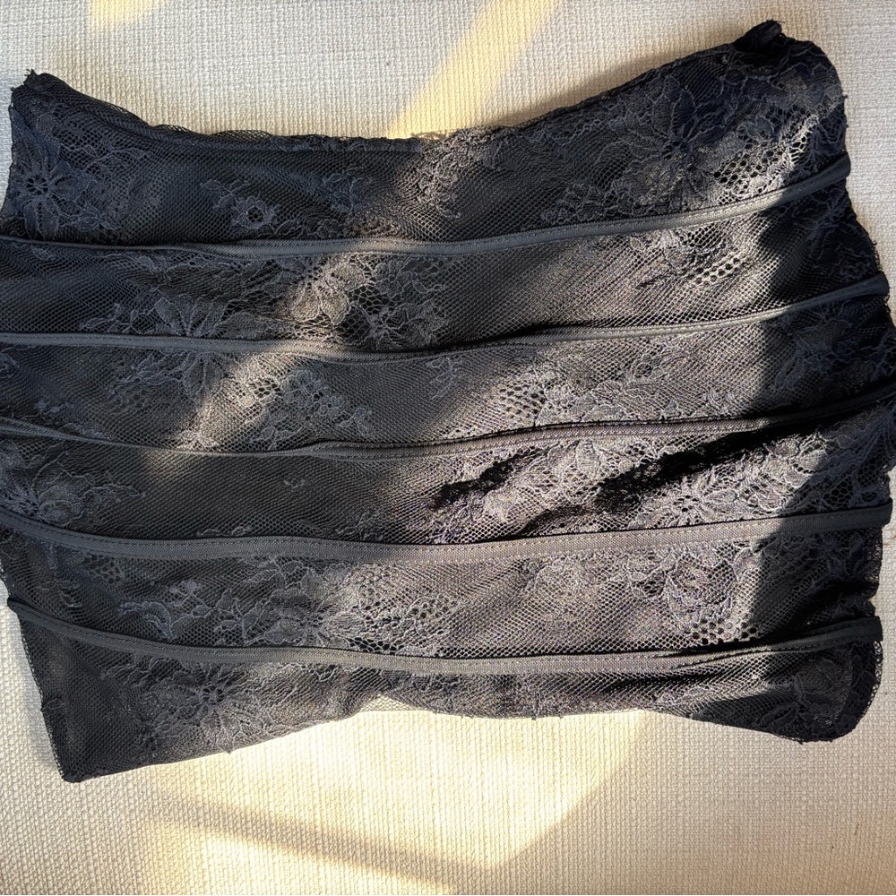 Misguided black lace corset